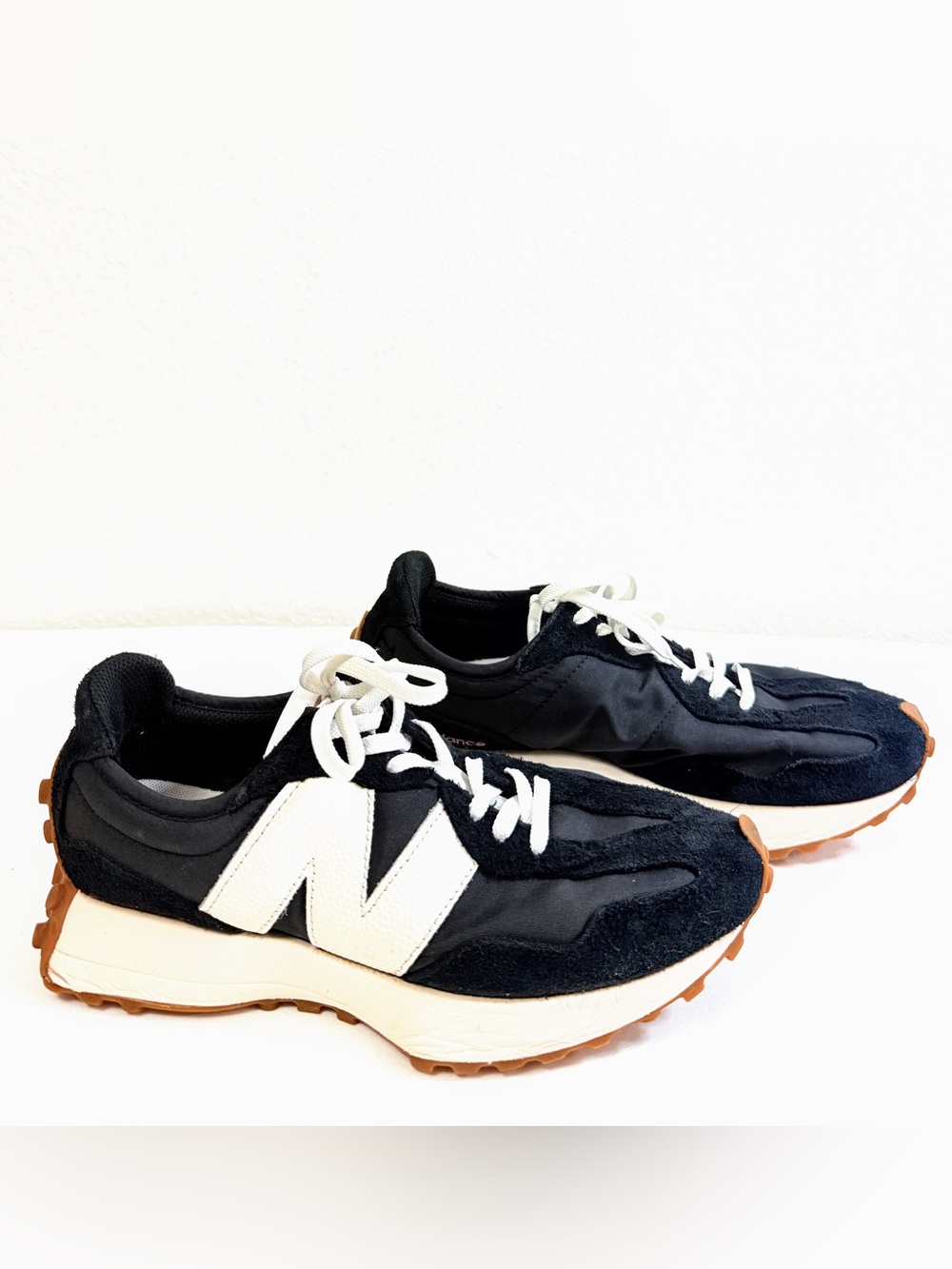 New Balance 327 Black & Cream Women's Sneakers